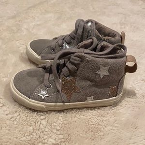 Zara suede star high top - sz 22